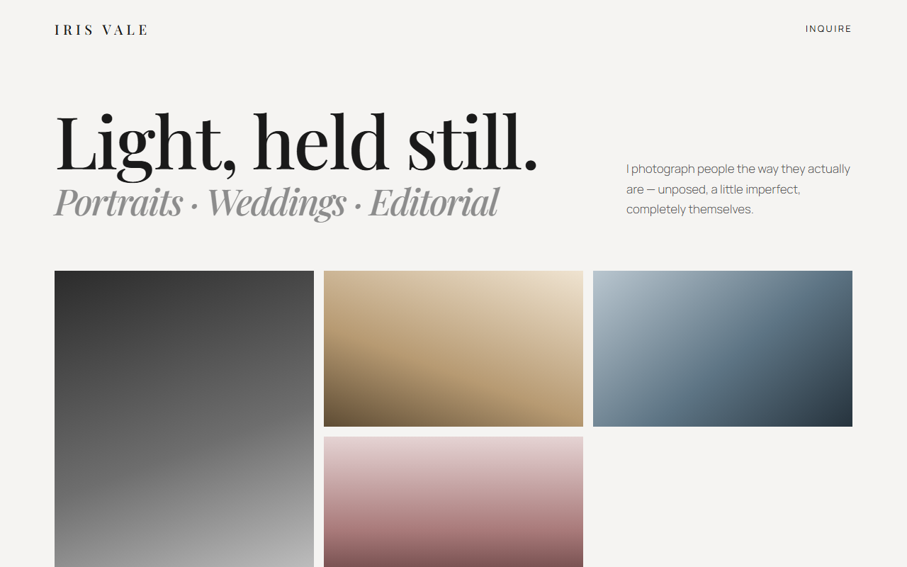 Iris Vale design preview