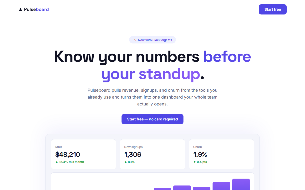 Pulseboard design preview