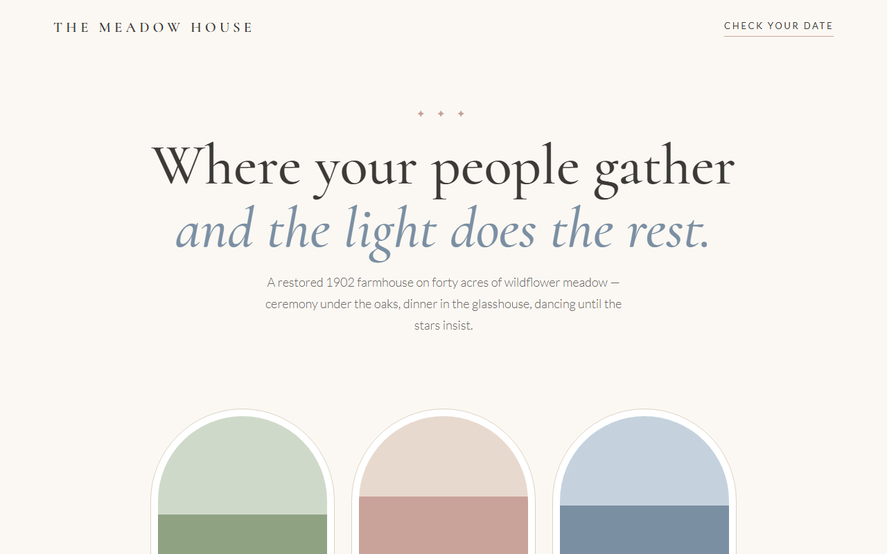The Meadow House design preview